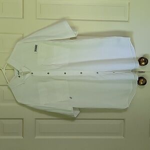 Columbia men's white short sleeve PFG Fishing shirt sz xl